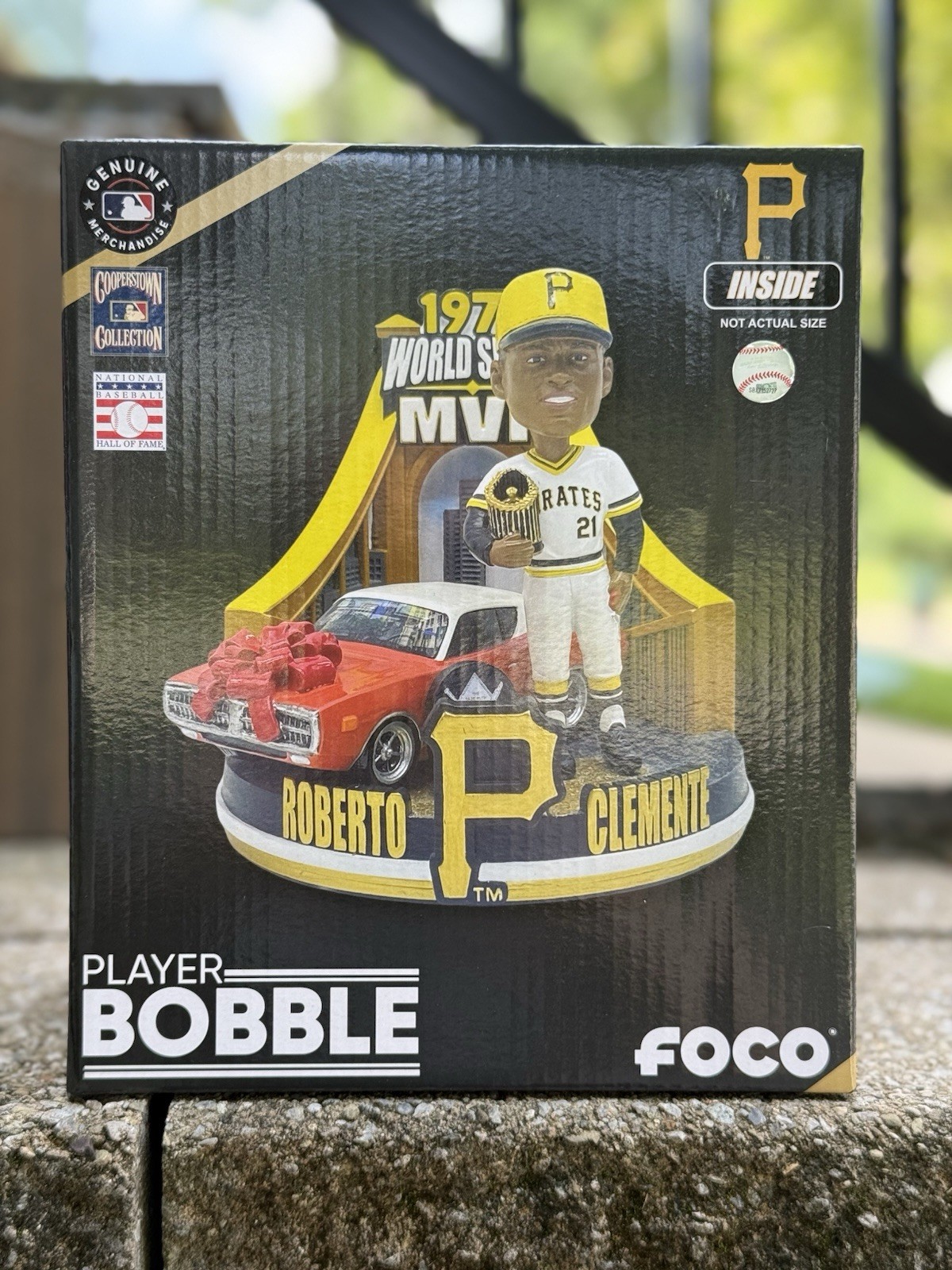 Roberto Clemente Pittsburgh Pirates 1971 World Series MVP Bobblehead FOCO NEW 5”