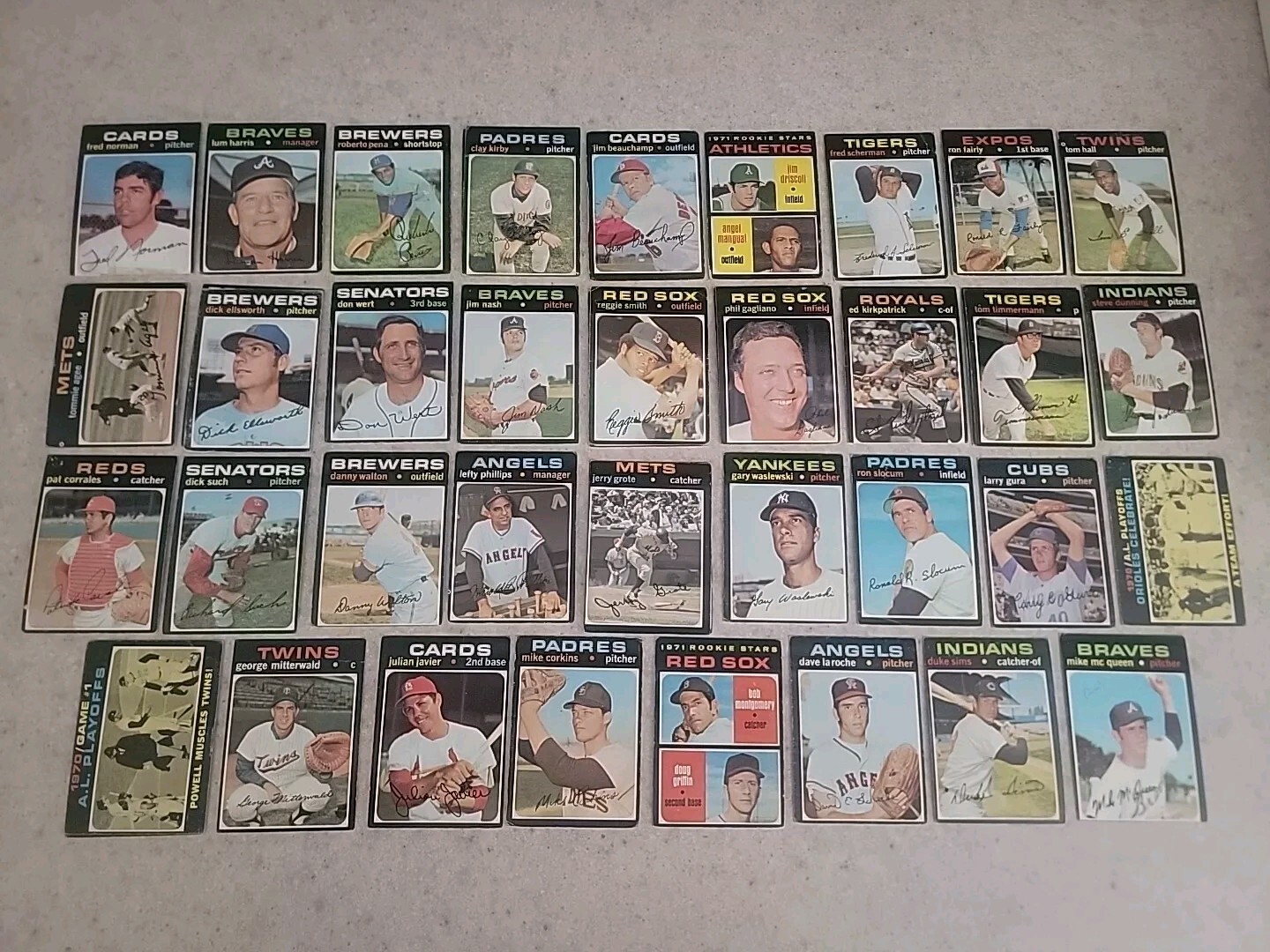 1971 Topps Baseball Your Choice 376-752