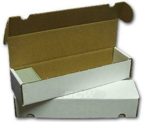 (3x) BCW 800 CT COUNT Corrugated Cardboard Storage Box-Sport Trading Card Boxes