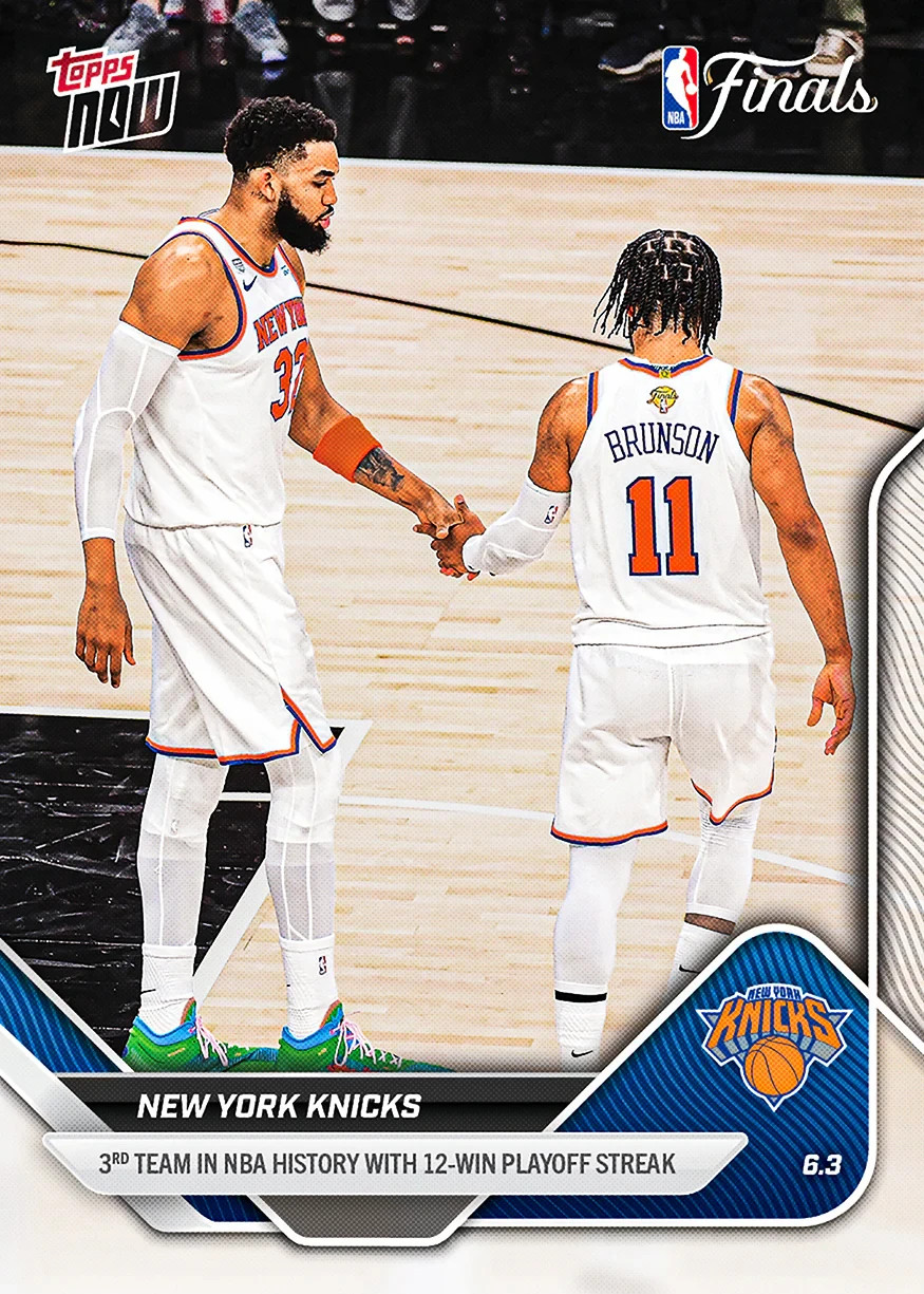 New York Knicks – 2025-26 NBA Topps NOW – Card 328 HISTORY
