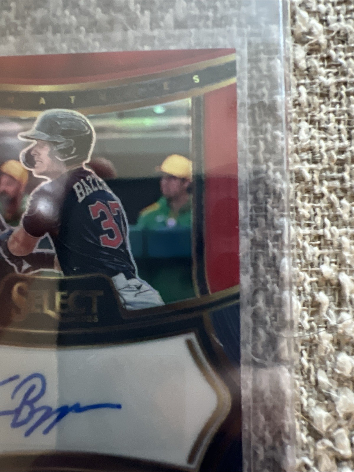 TRAVIS BAZZANA RC AUTO 2025 Select Signatures /99 Red Guardians Panini MakeOffer