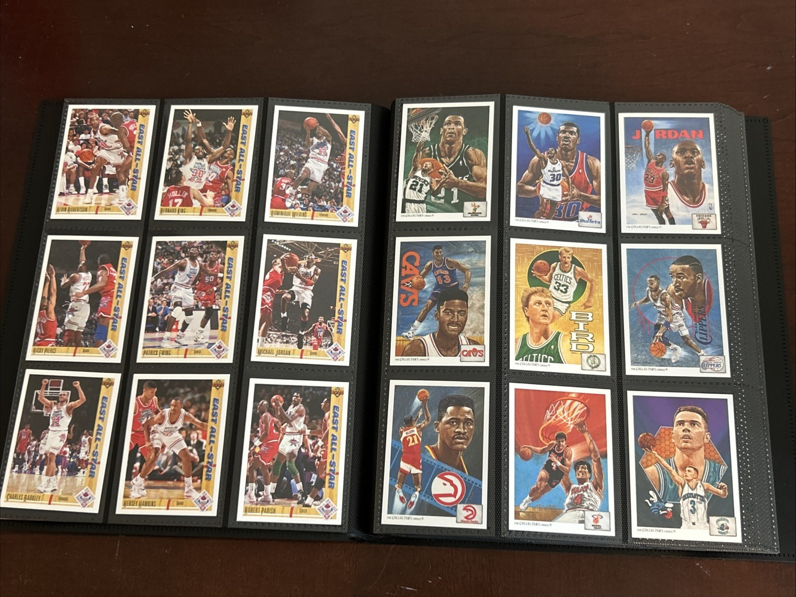 1991-92 Upper Deck Inaugural NBA Basketball Complete Set #1-400 w/ Binder