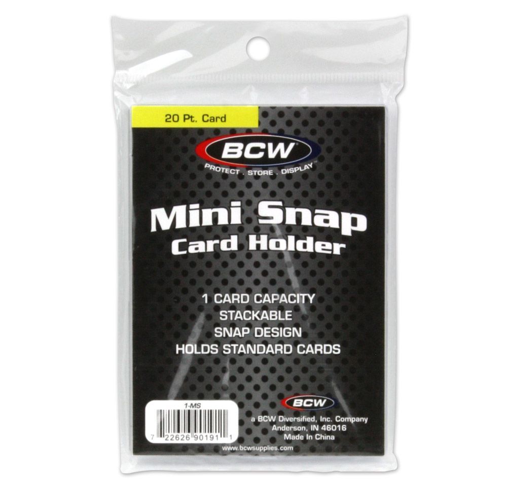 BCW Mini Snap Tite Trading Card Holder Stackable Choose 1, 5, 10, 25 or 50ct