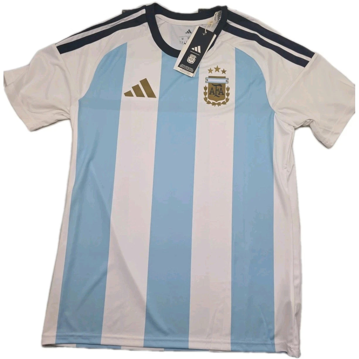 Argentina National Team Soccer Jersey MEN’S Medium World Cup Fan Ed. Adidas NWT
