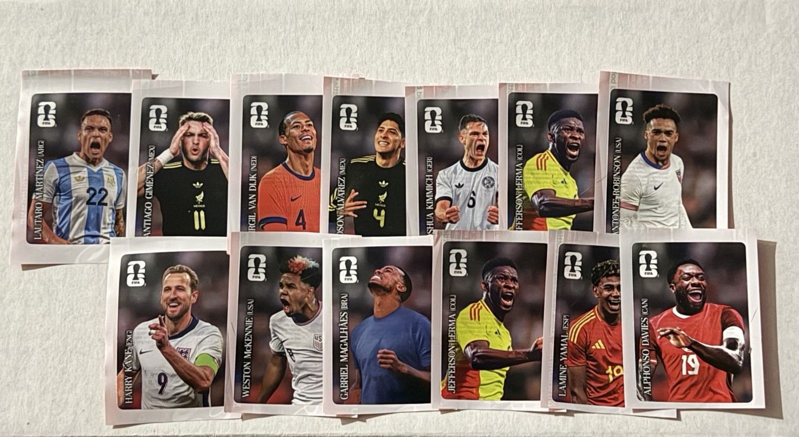 Coca Cola Panini FIFA World Cup 2026 Sticker Full Set 12 Stickers US Version