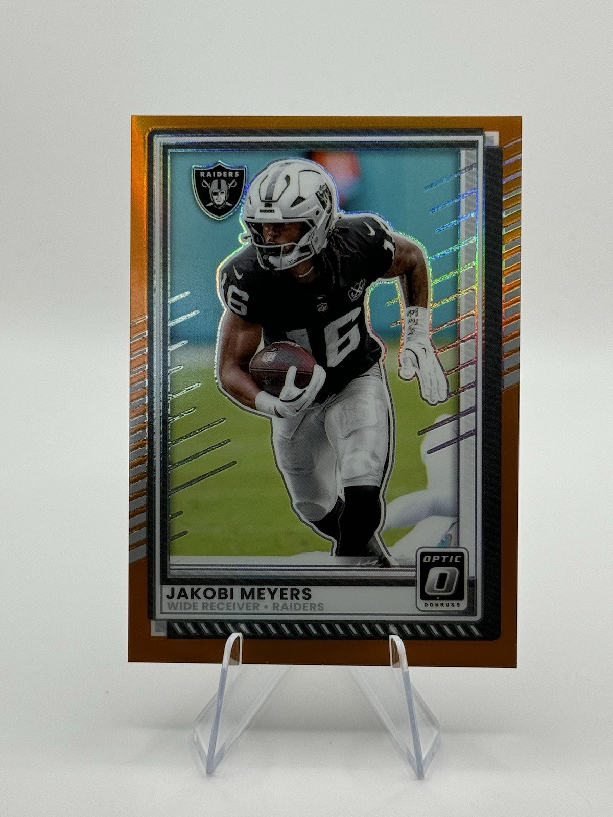 2025 Panini Donruss Optic – Jakobi Meyers #77 Orange Prizm /299