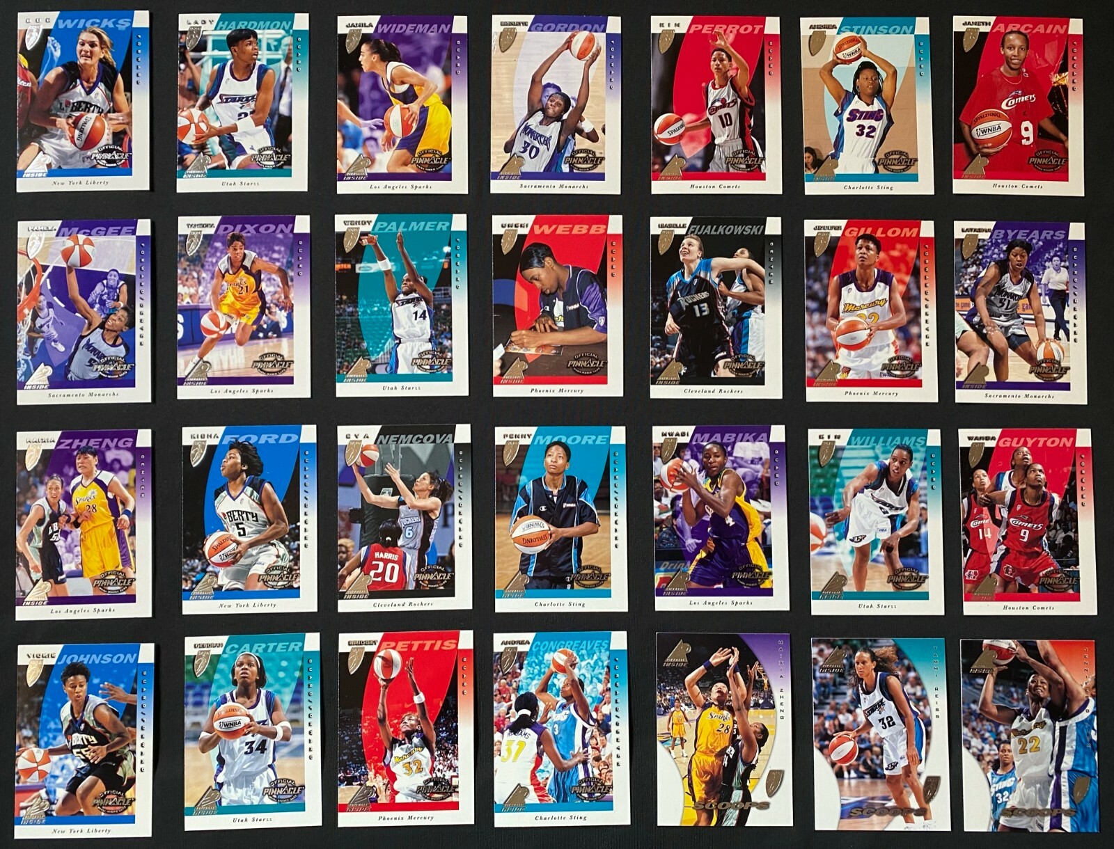 1997 Pinnacle Inside WNBA – Basketball Cards – Complete Your Set – You U Pick