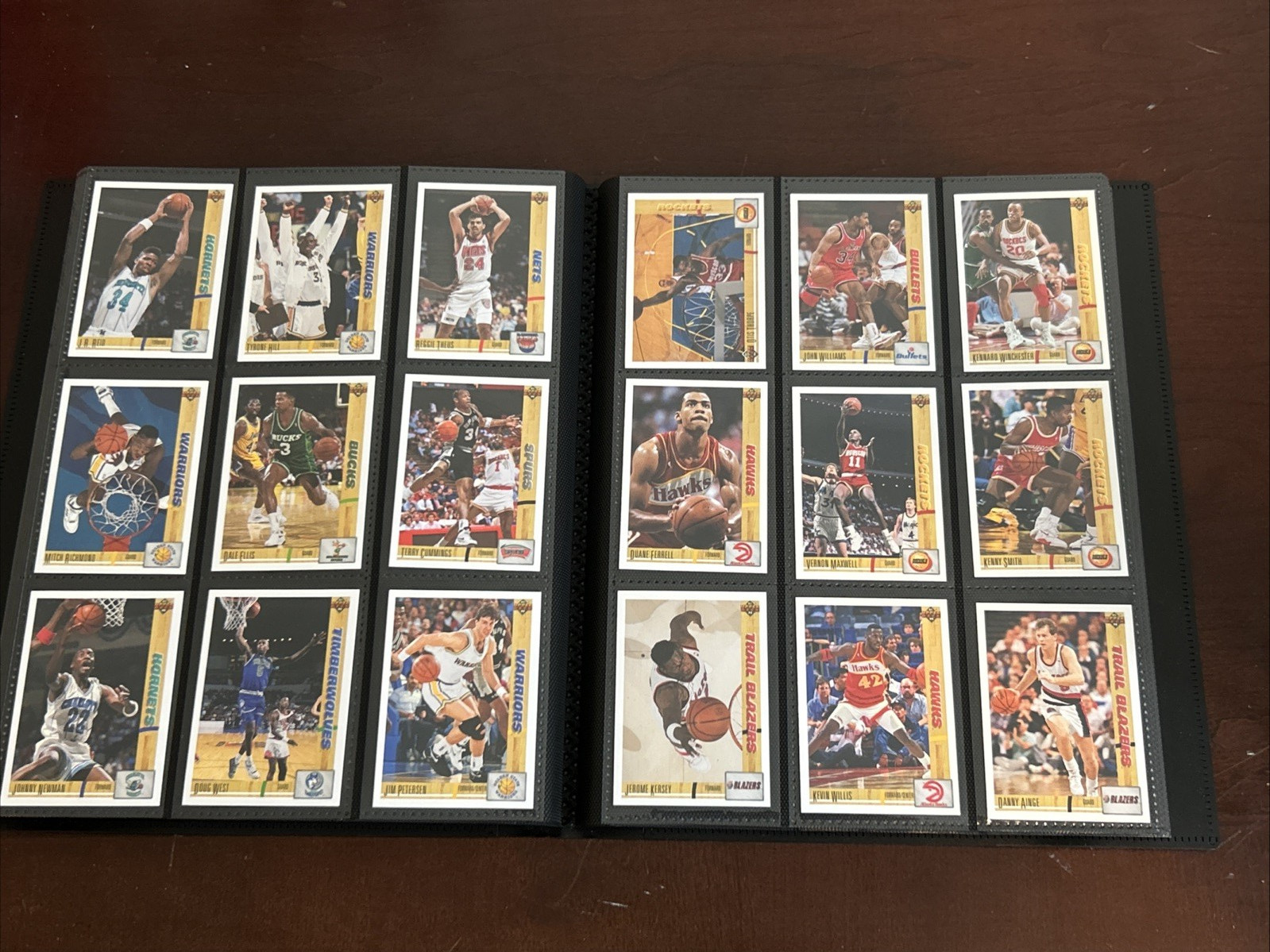 1991-92 Upper Deck Inaugural NBA Basketball Complete Set #1-400 w/ Binder