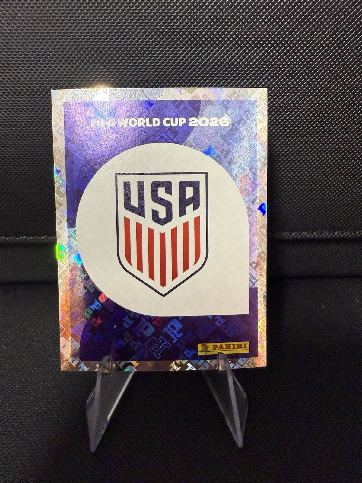 2026 FIFA World Cup Panini Sticker USA Team Logo Foil USA 1