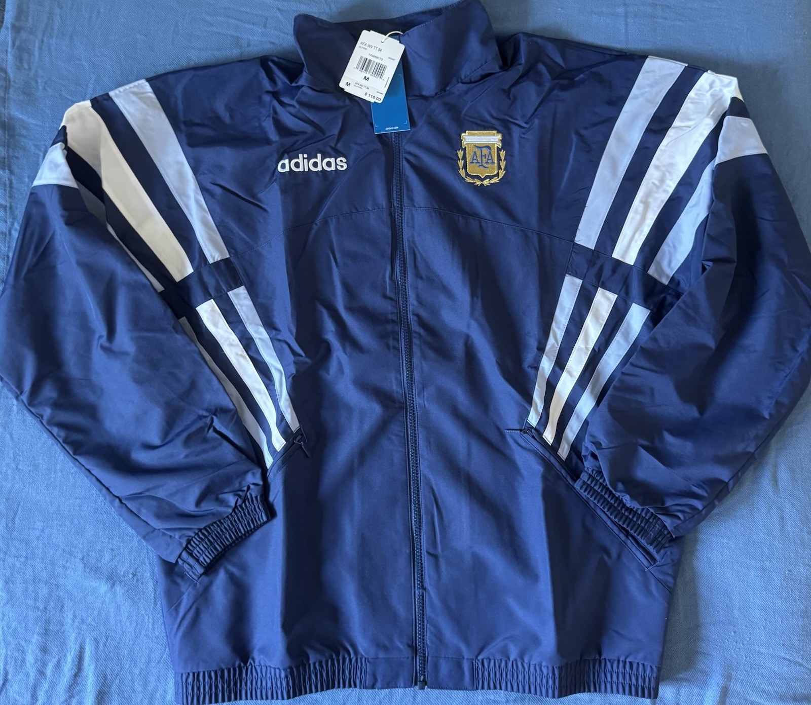 Adidas Argentina 1994 Retro Jacket Blue Size M Conmebol
