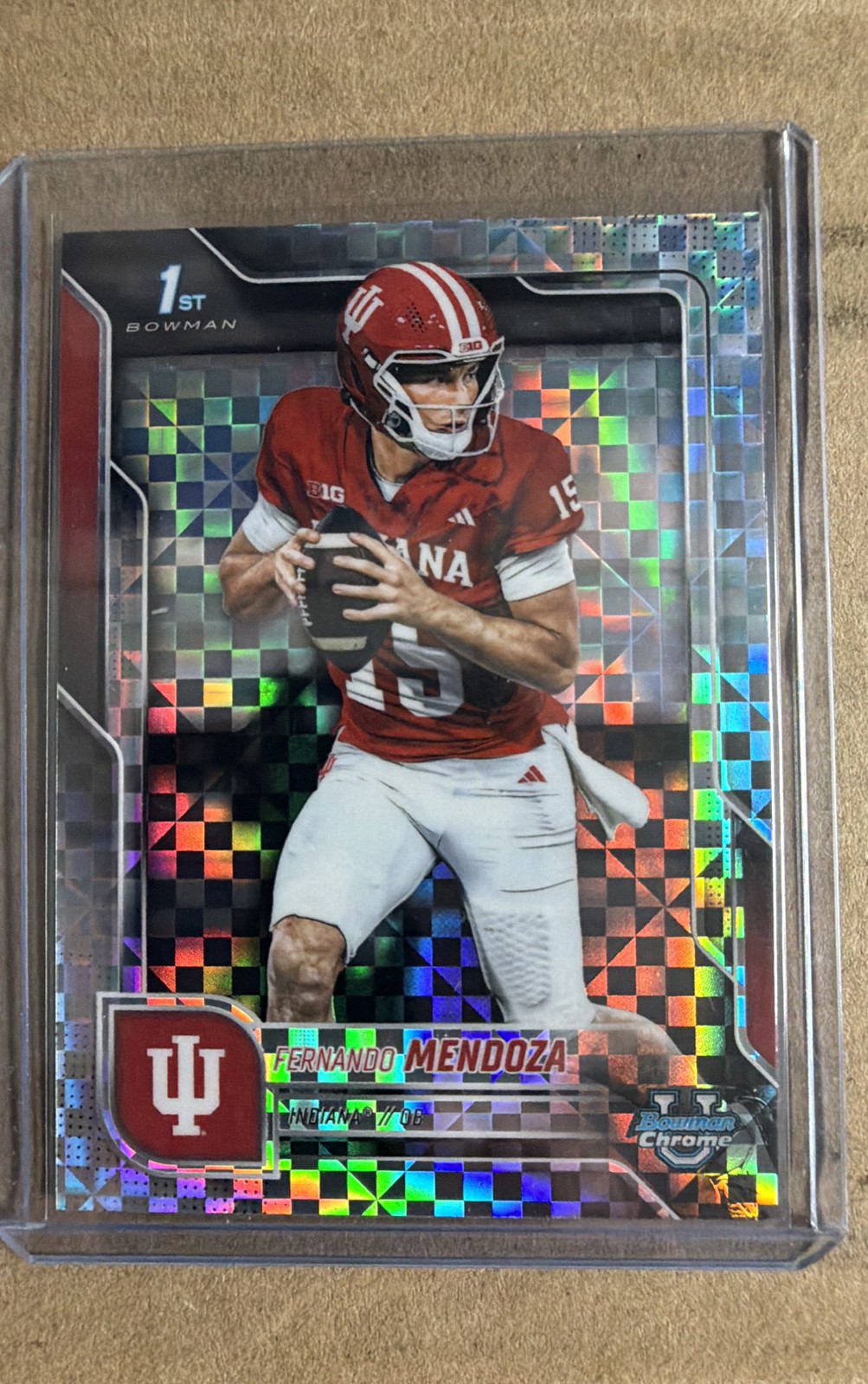2025 Bowman University Chrome – Fernando Mendoza #109 X-Fractor (RC)