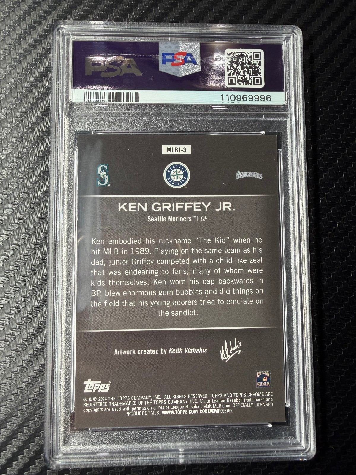 2024 Topps Chrome MLB Illustrations Ken Griffey Jr. #MLBI-3 PSA 9