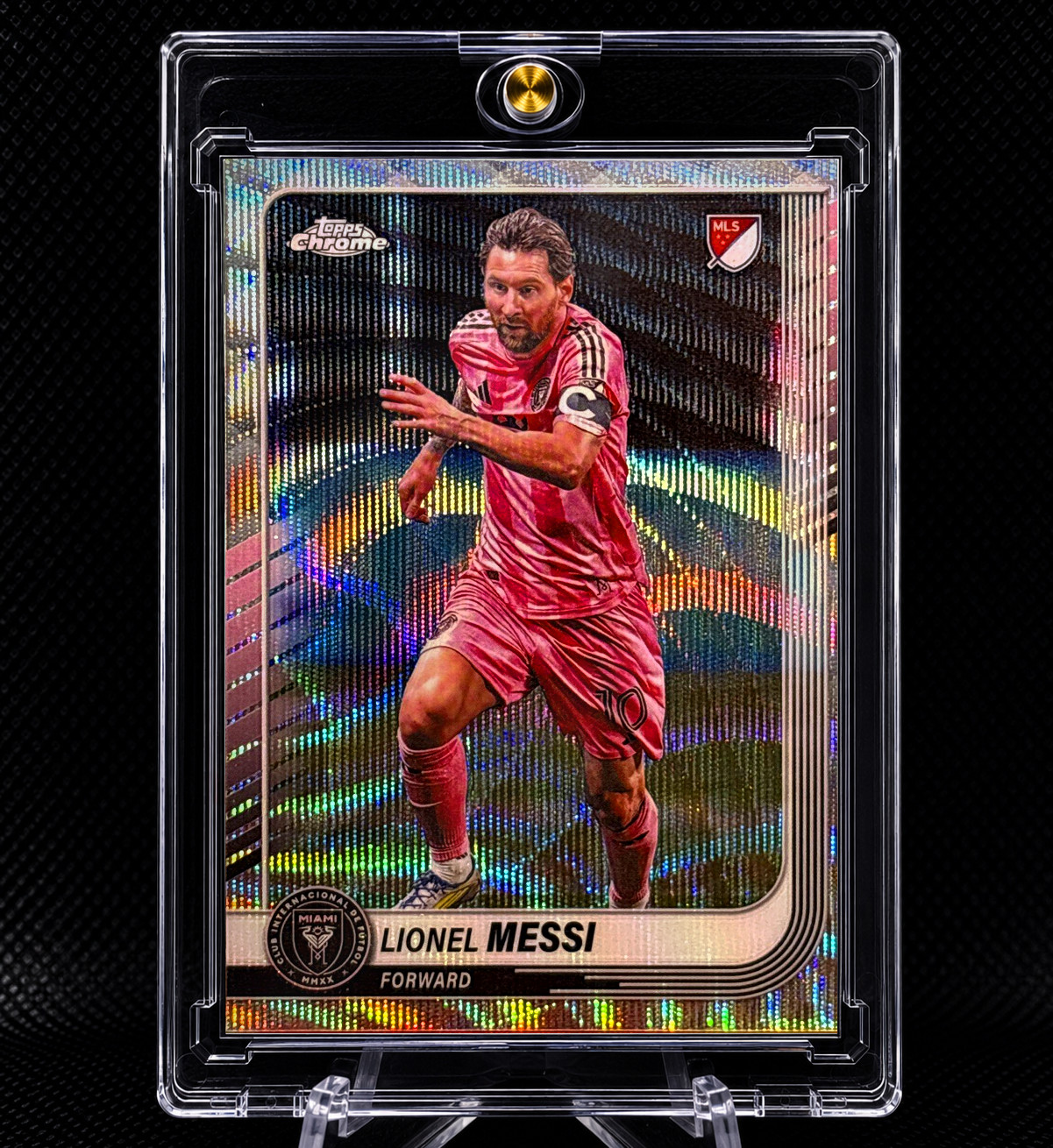 Lionel Messi REFRACTOR TOPPS CHROME SHIMMER INVESTMENT CARD MINT