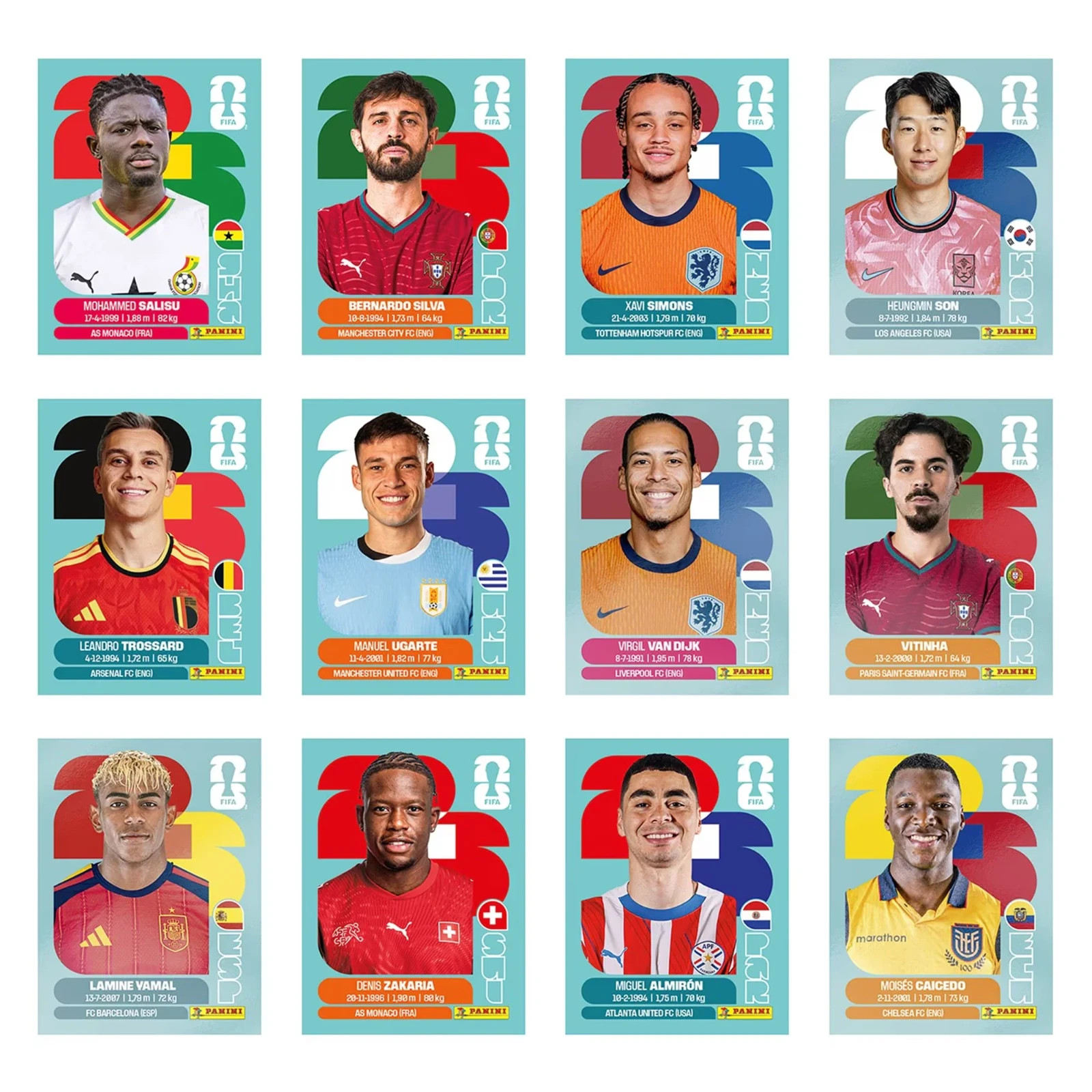 2026 Panini FIFA World Cup Stickers – YOU PICK