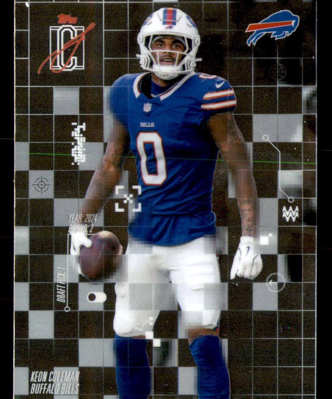 2025 Topps Signature Class #AI-4 Keon Coleman After Image