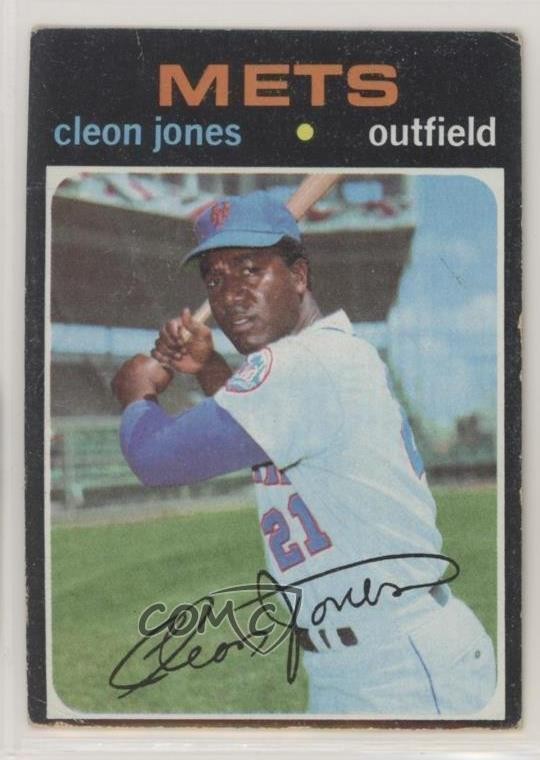 1971 Topps Cleon Jones #527 0a1