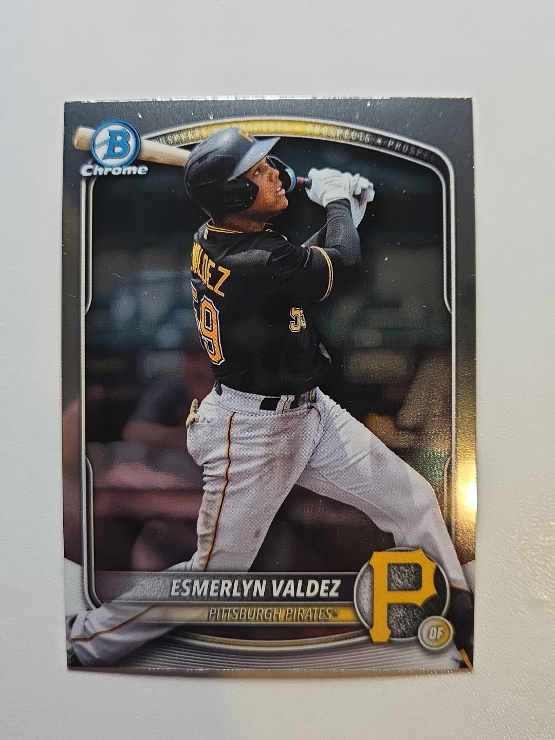 2025 Bowman Chrome Prospect Card BDC-110 Esmerlyn Valdez