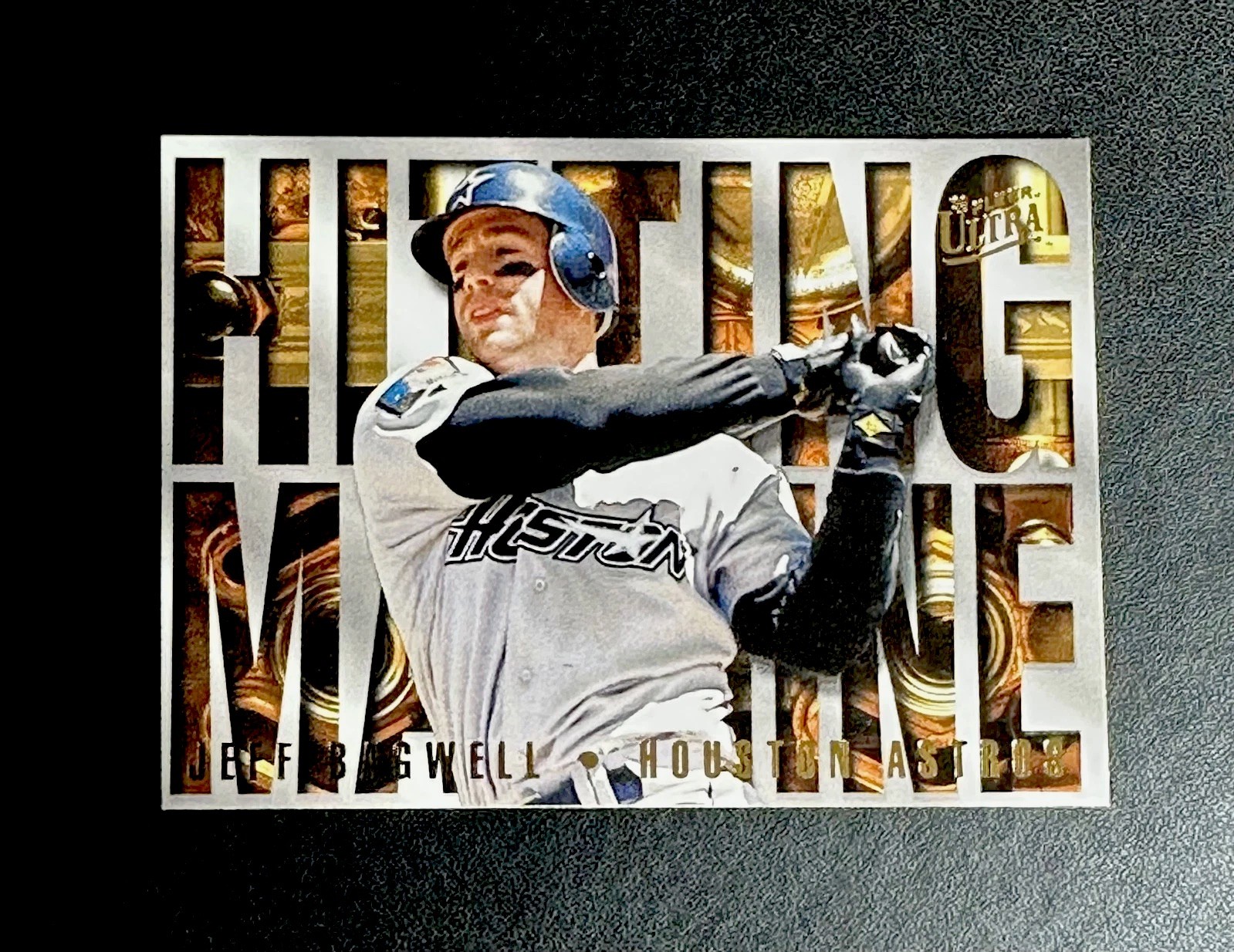 1995 Fleer Ultra Jeff Bagwell Hitting Machine Insert #1 Baseball Card Astros
