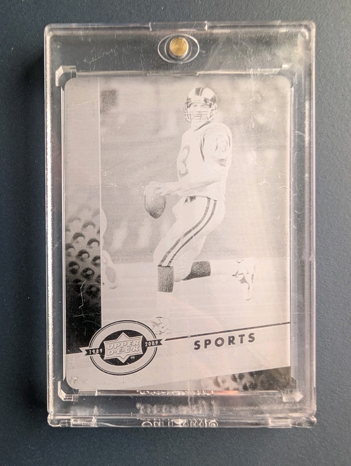 Upper Deck 2009 UD 20th Ann. Black Printing Plate 1/1 Kurt Warner #1396 MVP