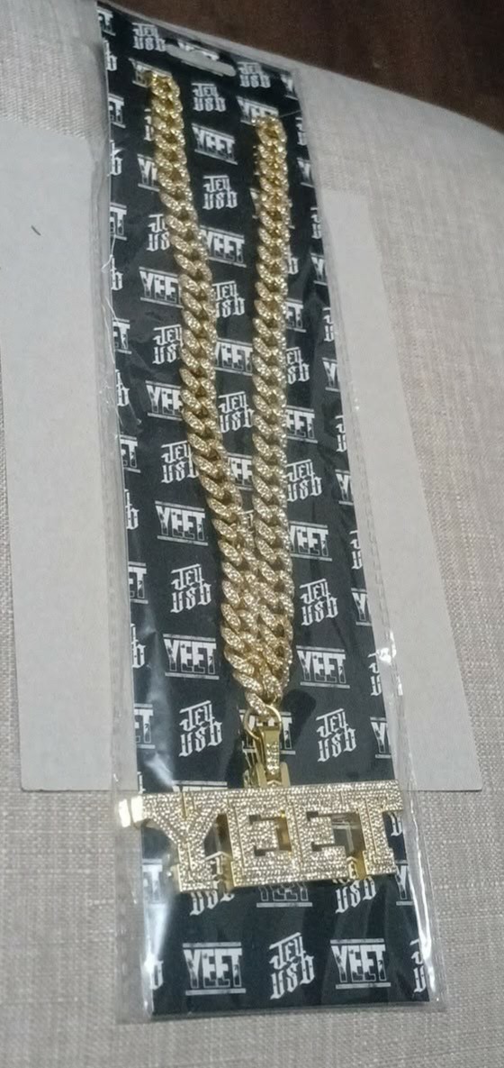 WWE Shop Official Jey Uso Replica Yeet Pendant Necklace – New/Sealed