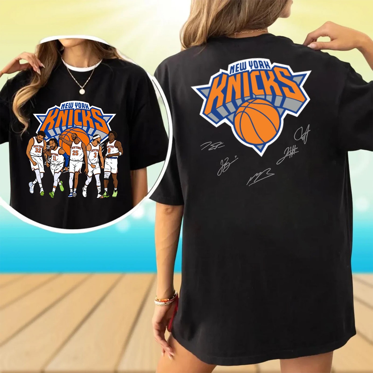 Men’s New York Knicks 2026 Eastern Conference Champions Signature T-Shirt