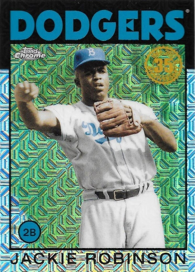 2021 Topps Series #86BC-88 Jackie Robinson Silver Pack Refractor – Dodgers