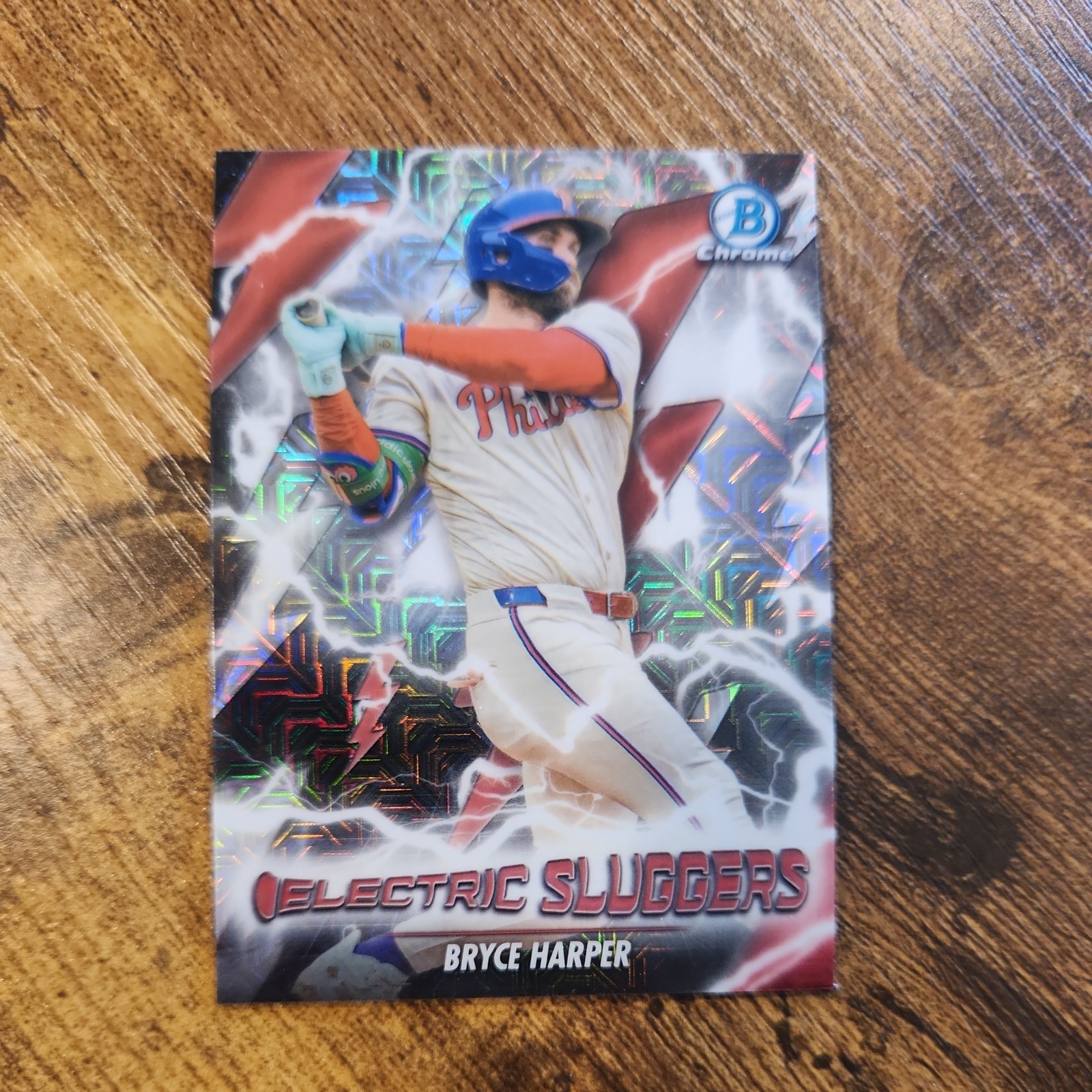 2026 Bowman Chrome Bryce Harper Electric Sluggers Mojo Refractor #ES-6 Phillies
