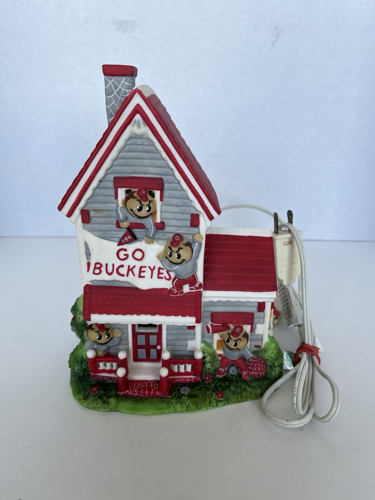 2003 Slavic Treasures Ohio State University Mascot Lighted Porcelain House