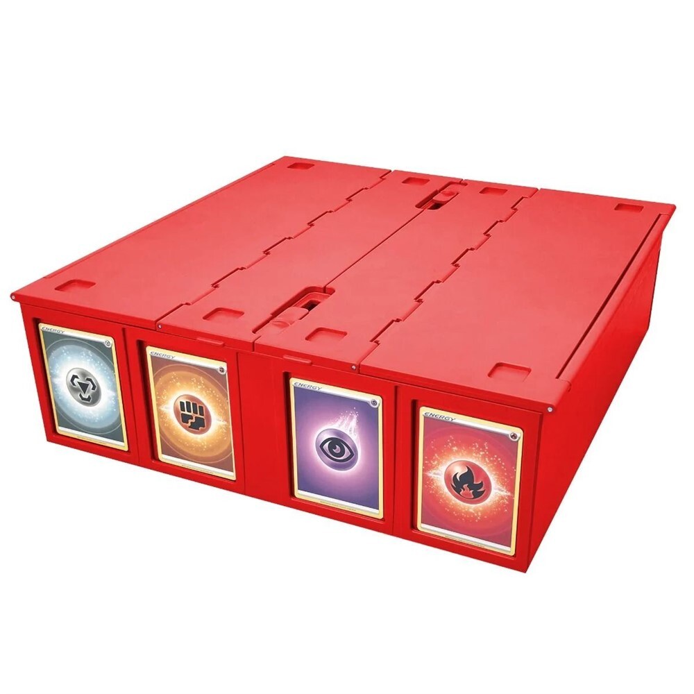 BCW Red Plastic 3200 Count Collectible Baseball Trading Card Storage Bin