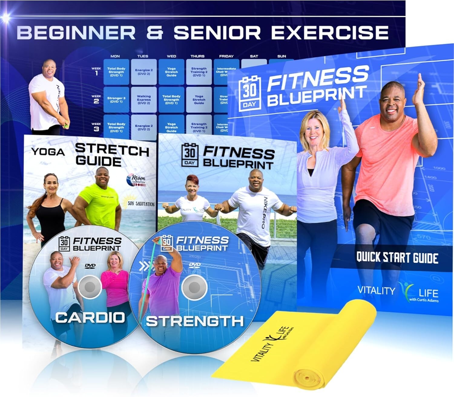 All-Inclusive 30-Day Workout Plan for Seniors & Beginners with Resistance Band