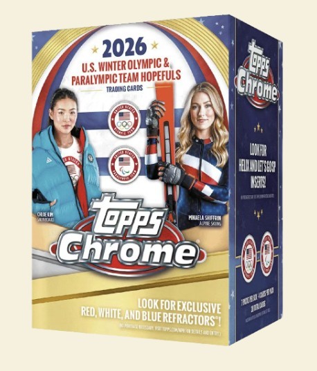 2026 Topps Chrome US Winter Olympic & Paralympic Blaster Box Factory Sealed FT