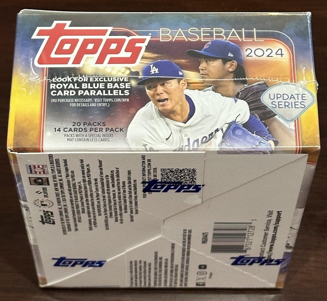 2024 Topps Update Series MLB Baseball Factory Sealed 20 Pack Retail Box