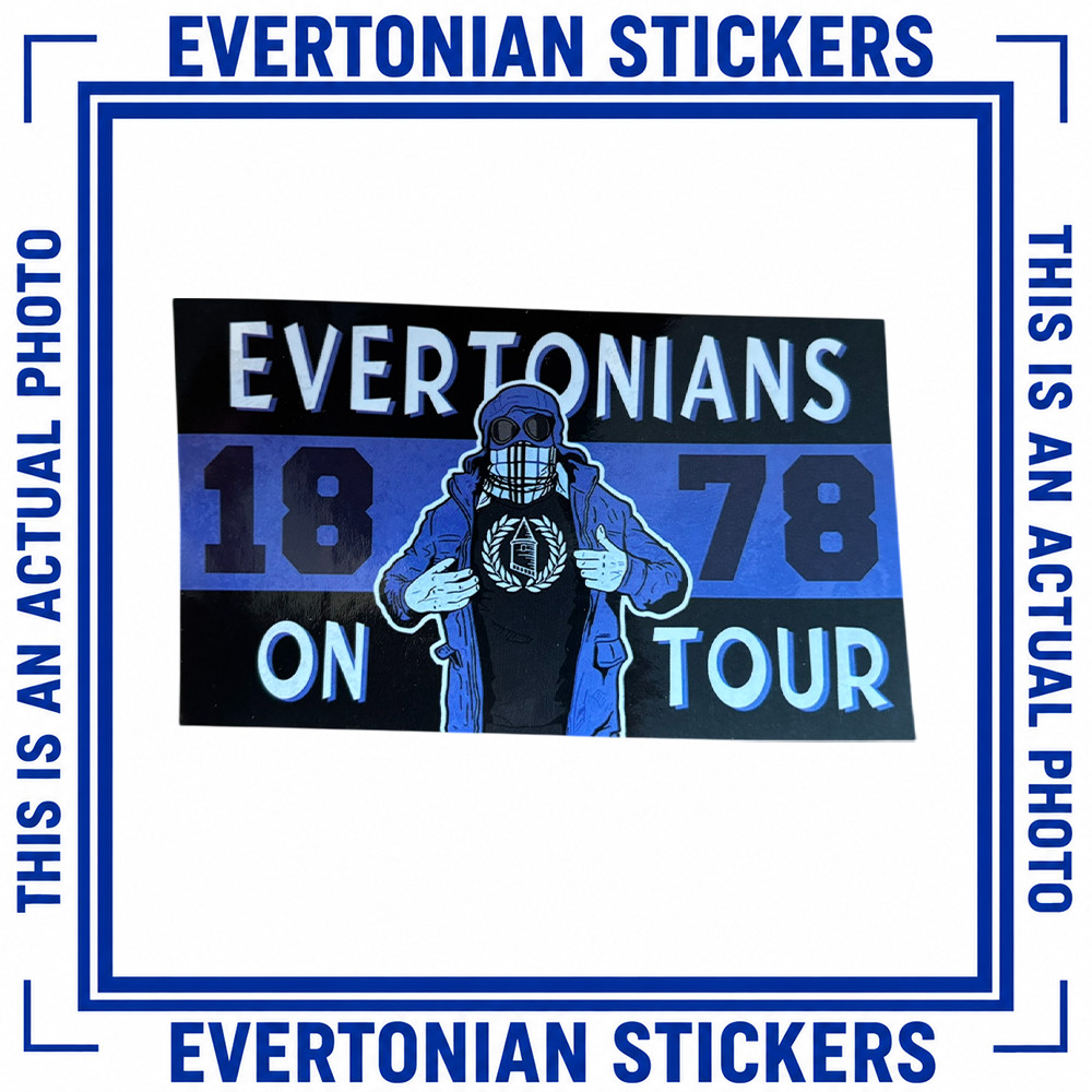 Evertonians Stickers | Mixed Designs | Everton Inspired | Terrace Culture | Blue