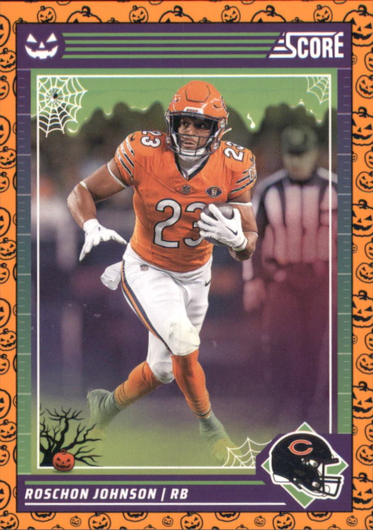 2024 Score Halloween Pumpkin #48 Roschon Johnson – FB