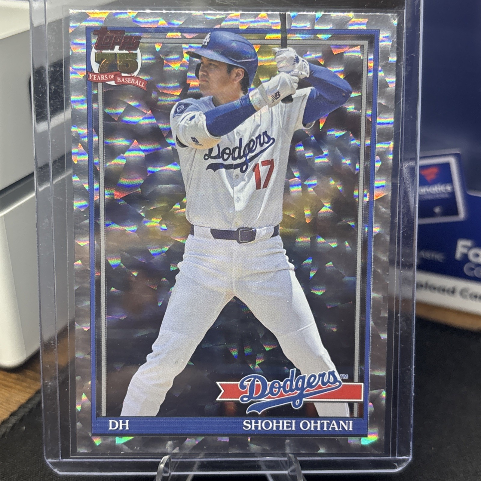 2026 Topps 75 Series 2 Shohei Ohtani Dodgers 1991 Crackle Foil Insert #91B2-1
