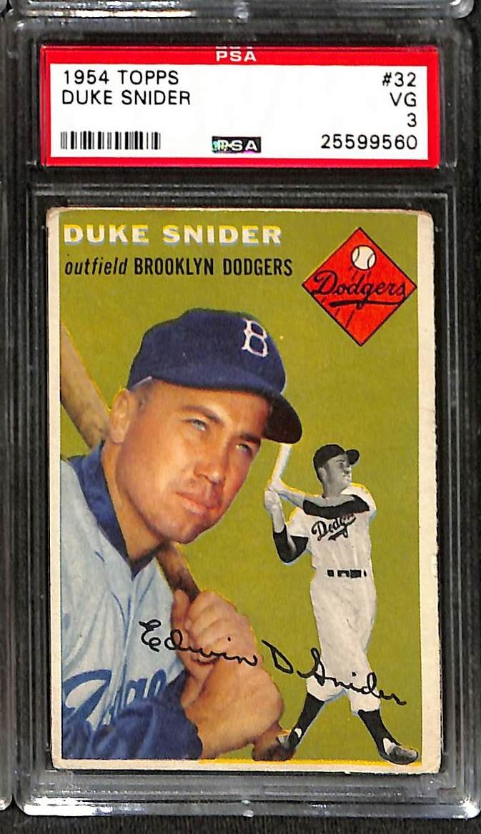 1954 Topps #32 Duke Snider PSA 3 VG 25599560