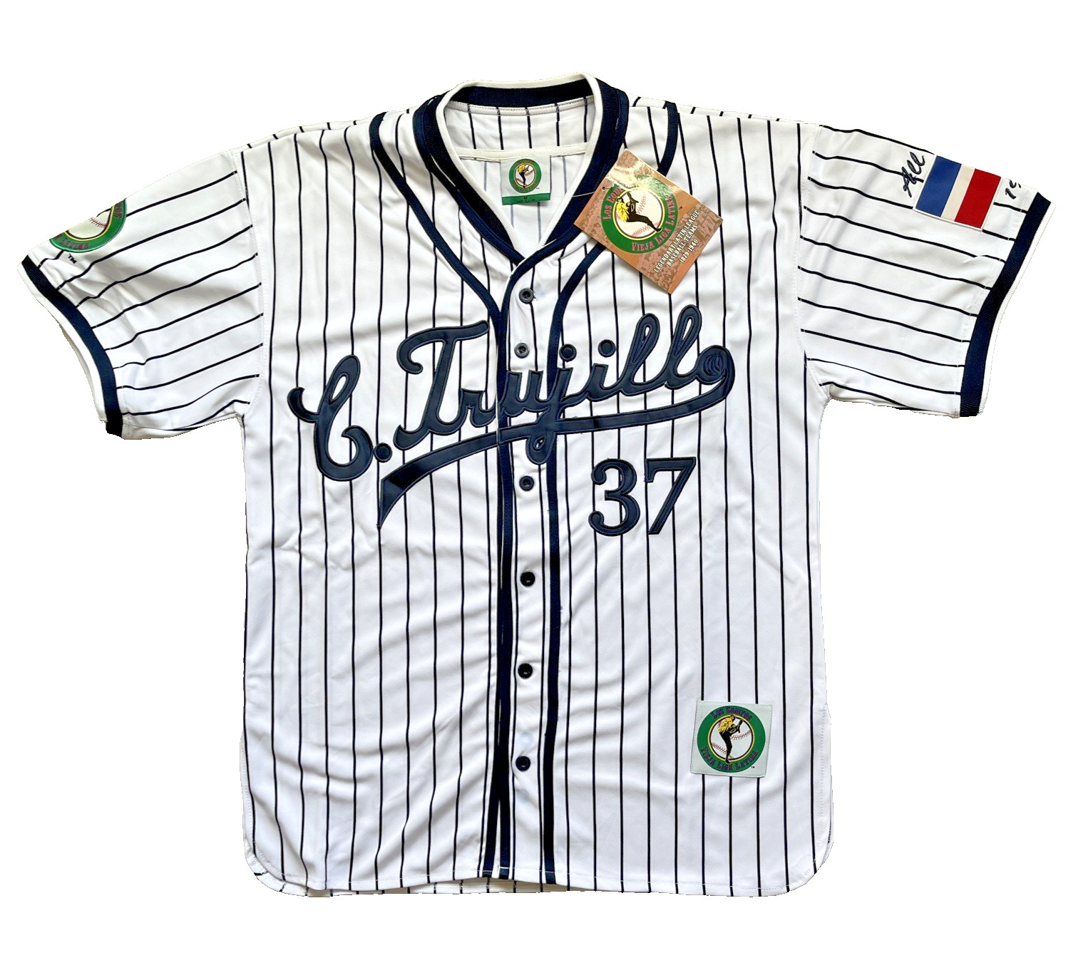 LATIN LEAGUE CIUDAD TRUJILLO THROWBACK (1879-1940) BASEBALL JERSEY #37 Sz M