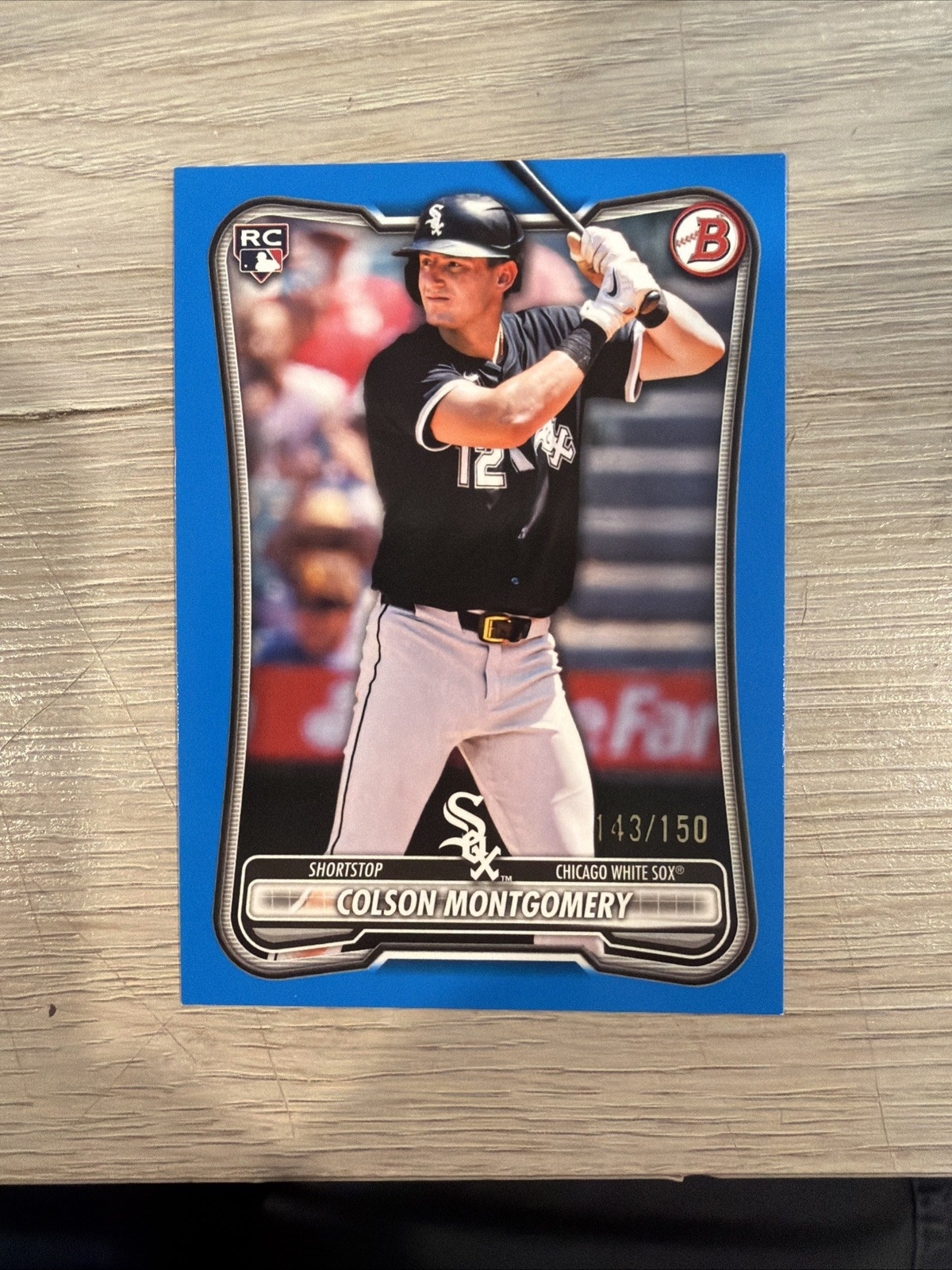 2026 Bowman COLSON MONTGOMERY Blue Border Paper Rookie RC 143/150