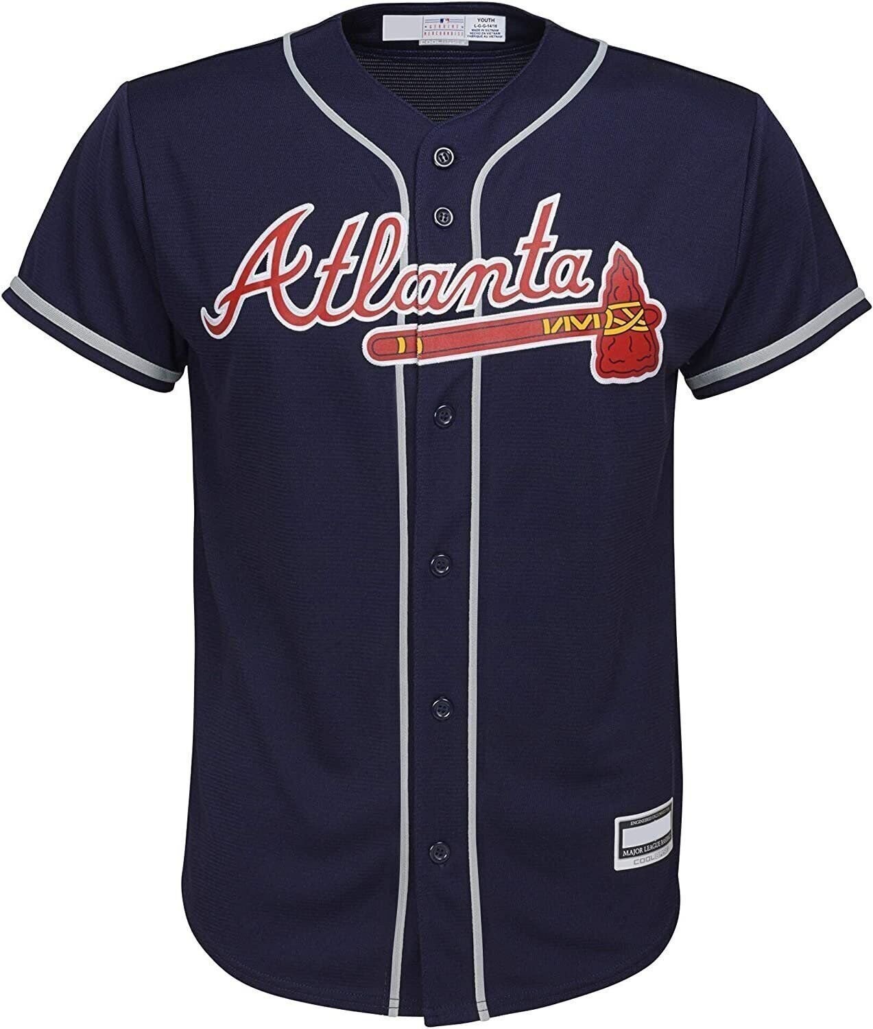 Outerstuff Ronald Acuna Jr. Jersey Atlanta Braves MLB Kids/Youth 4-20 Player