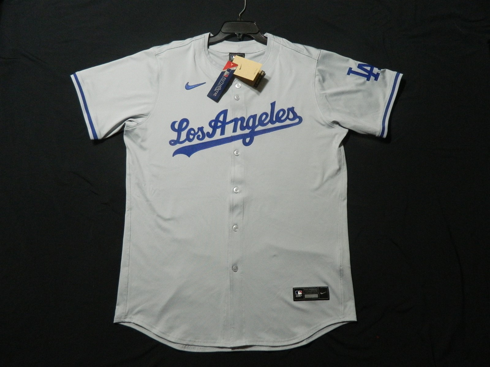 Authentic Los Angeles Dodgers Vapor Elite Road Gray Jersey 44 Reg.$355