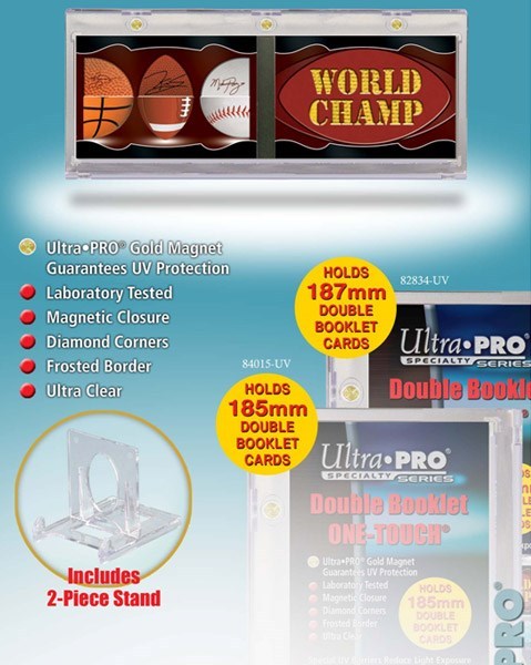 Ultra Pro 187mm Horizontal Booklet One-Touch Magnetic Card Holder + Stand + UV
