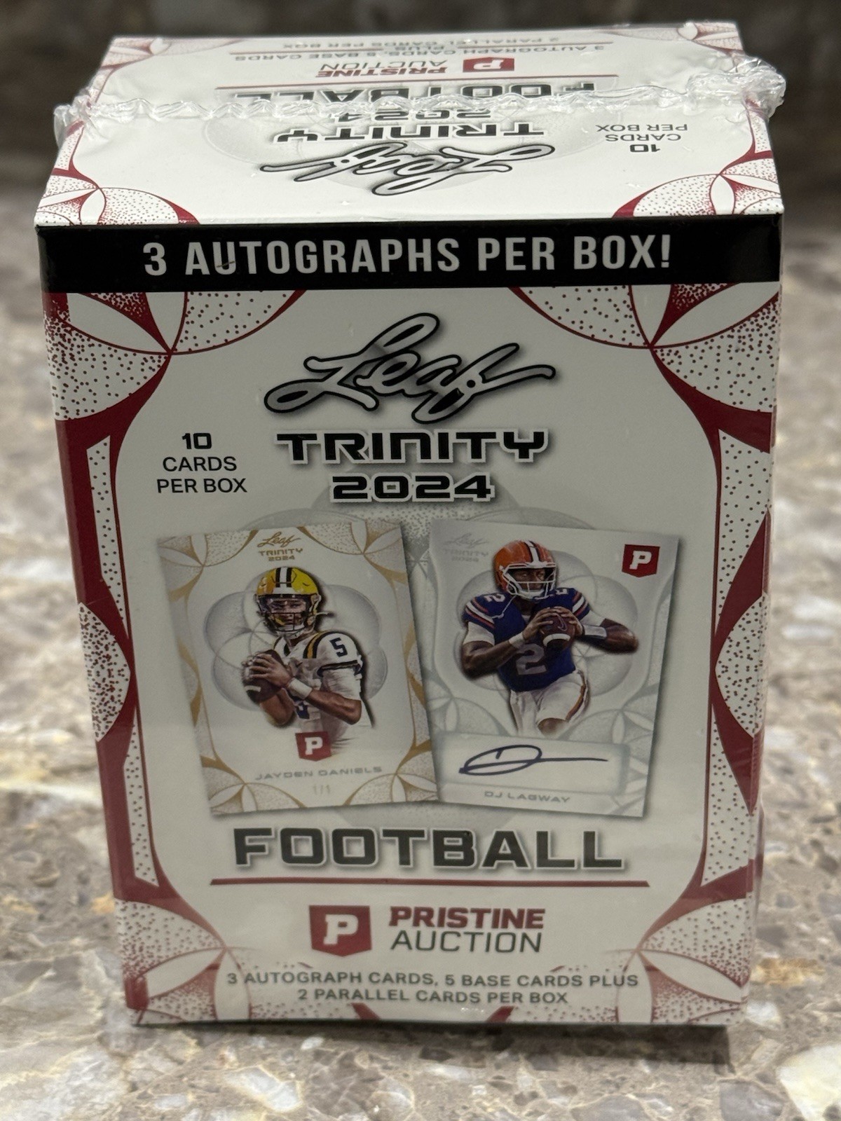 2024 Leaf Trinity Football – Factory Sealed Box – 3 Autographs