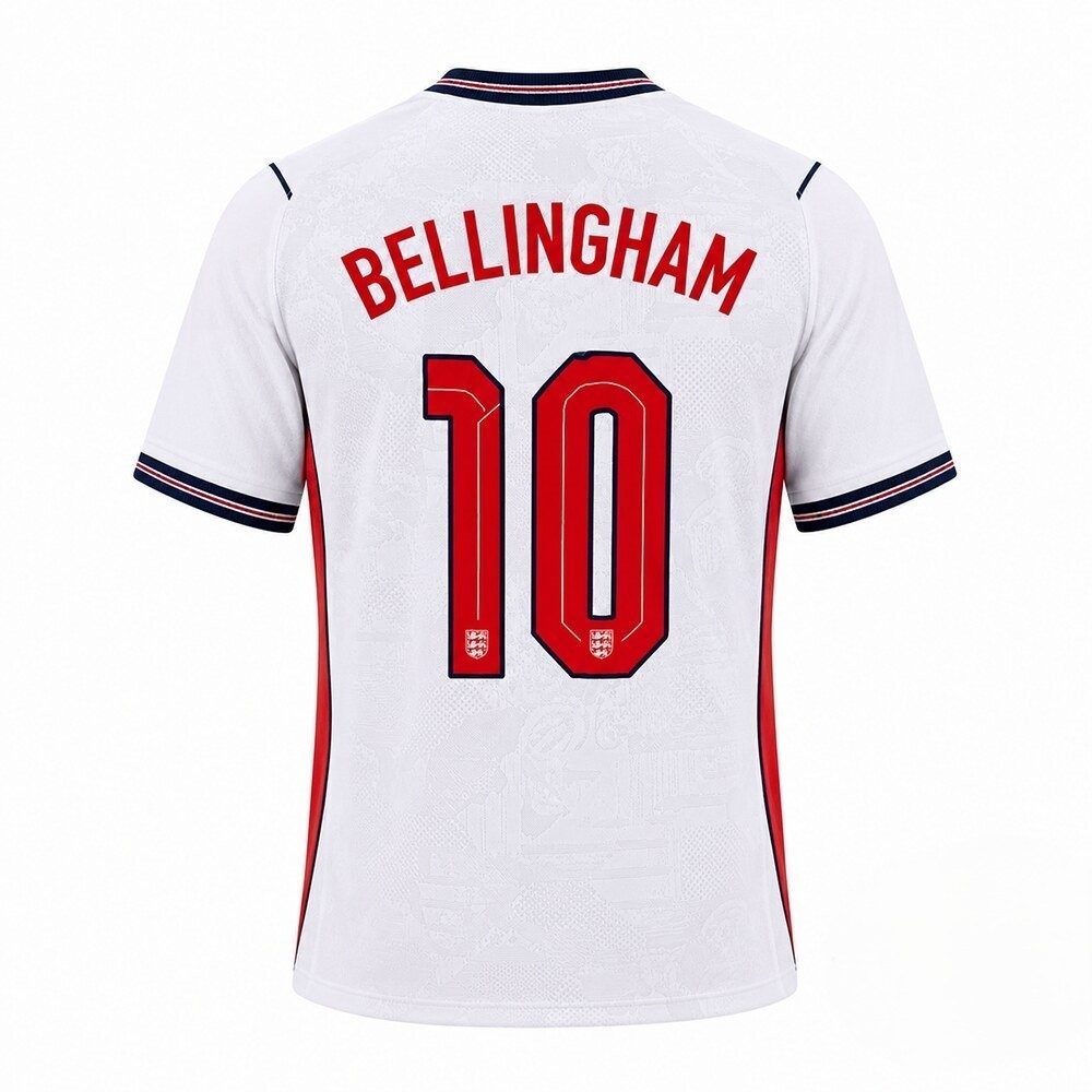 Jude Bellingham 10 England Soccer Jersey 2026 World Cup Style Premium Print
