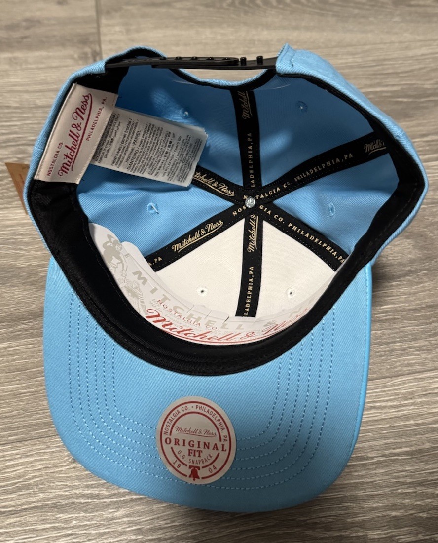 Chicago Bulls Mitchell & Ness SnapBack Adjustable Hat Baby Blue,White Color