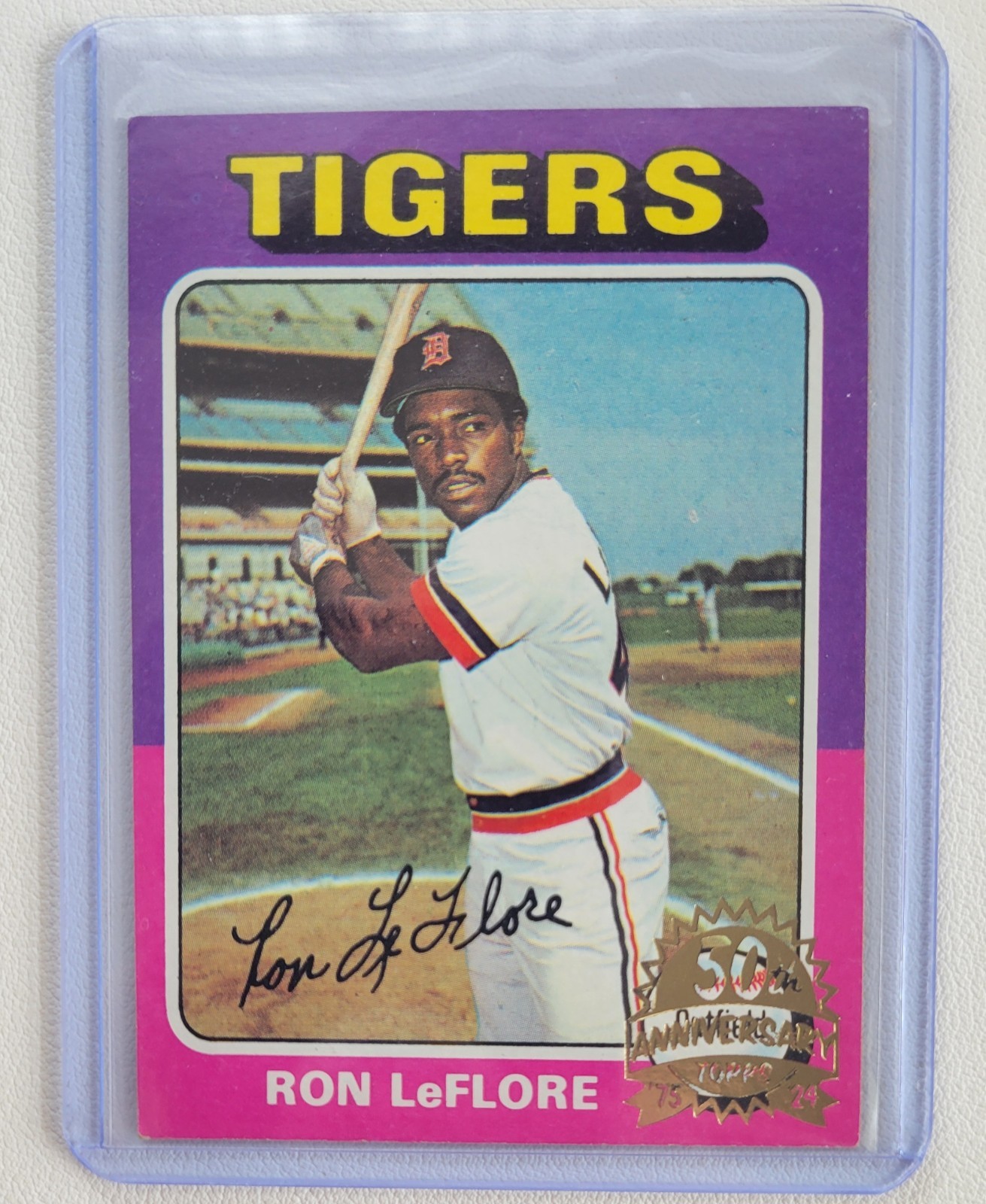 2024 Topps Heritage – 50th Anniversary Buybacks 628 Ron LeFlore