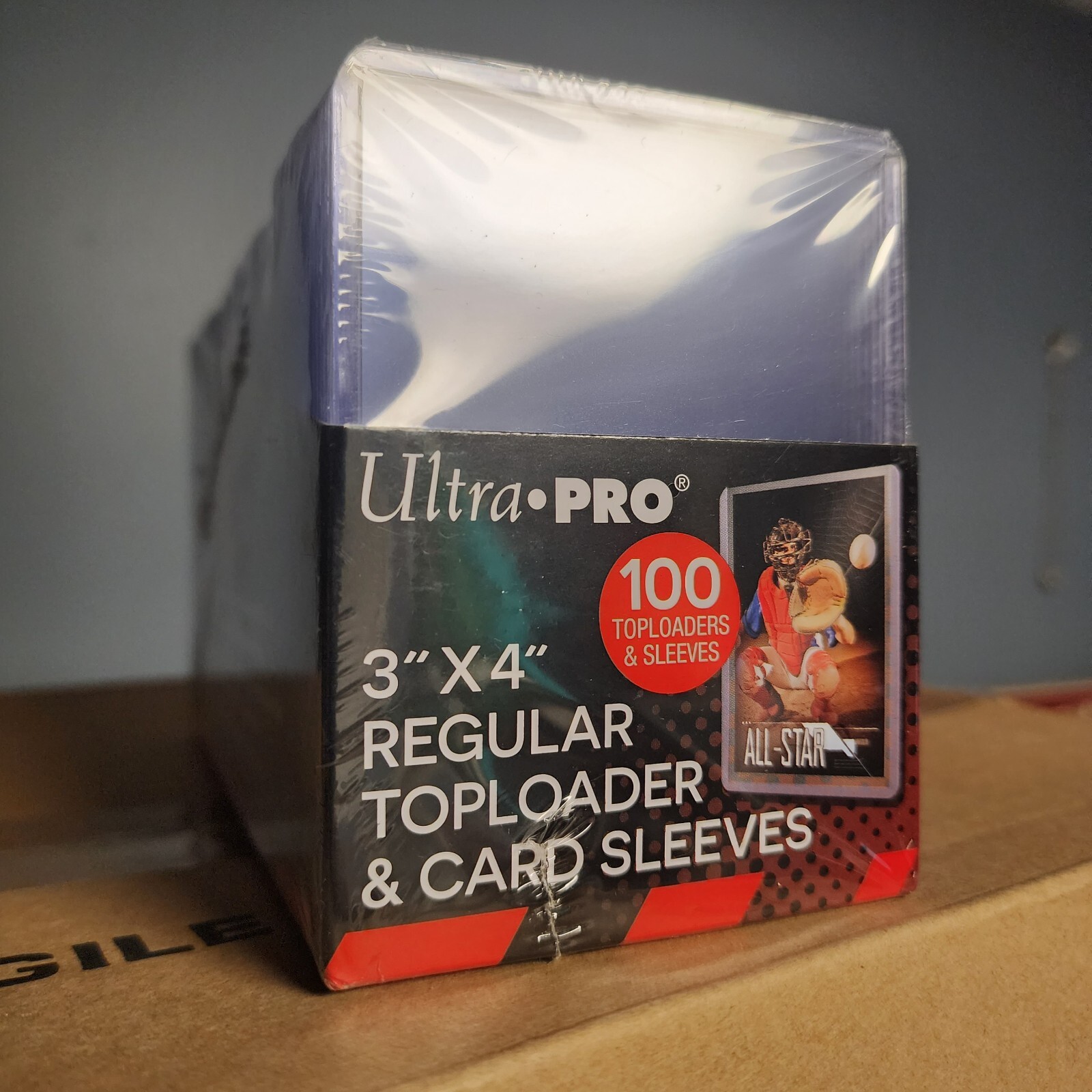 100 Ultra Pro 3″ X 4″ Regular Toploaders And Soft Sleeves 100ct Pack