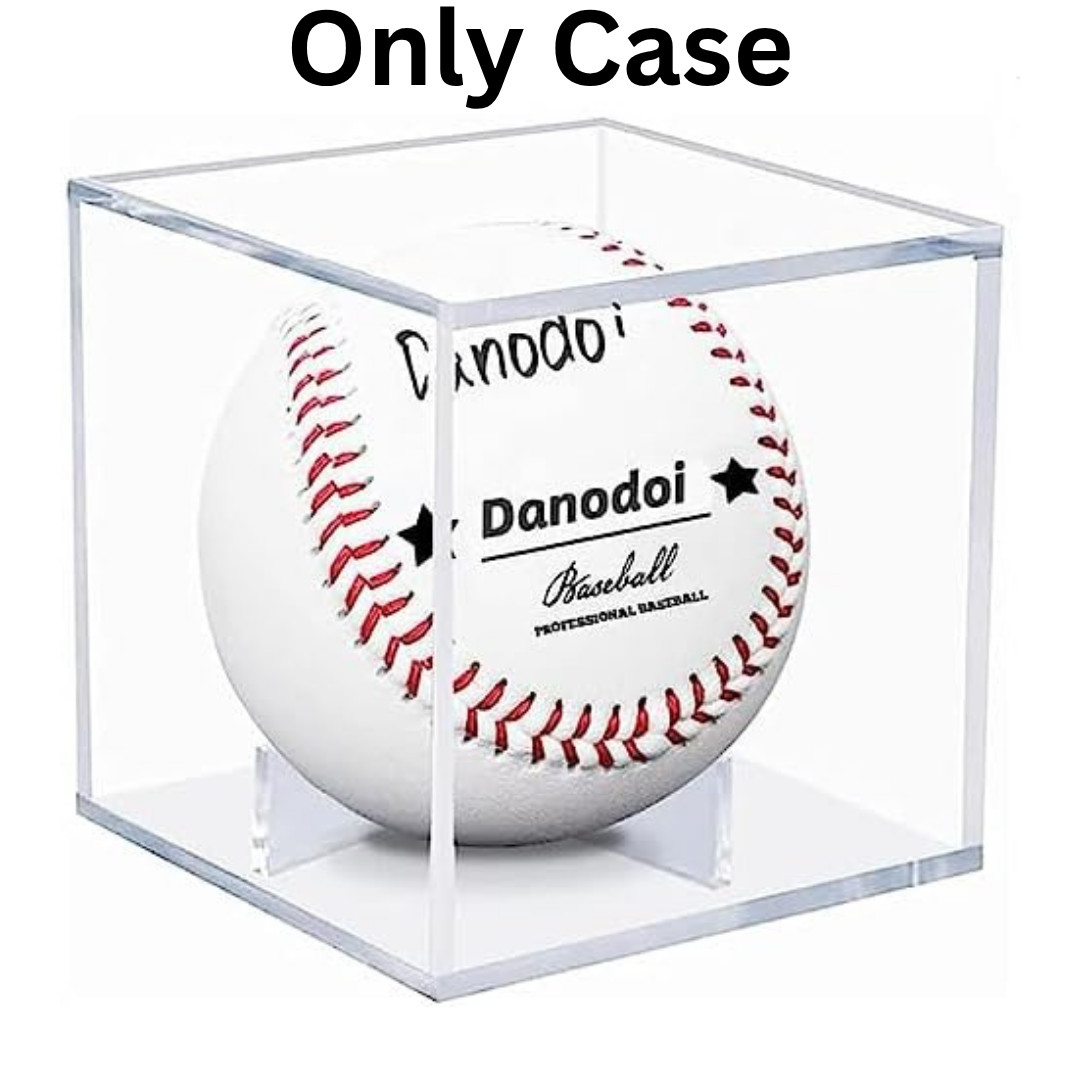 Baseball Display Case Uv Protected Acrylic Clear Baseball Holder Square Cube Bal