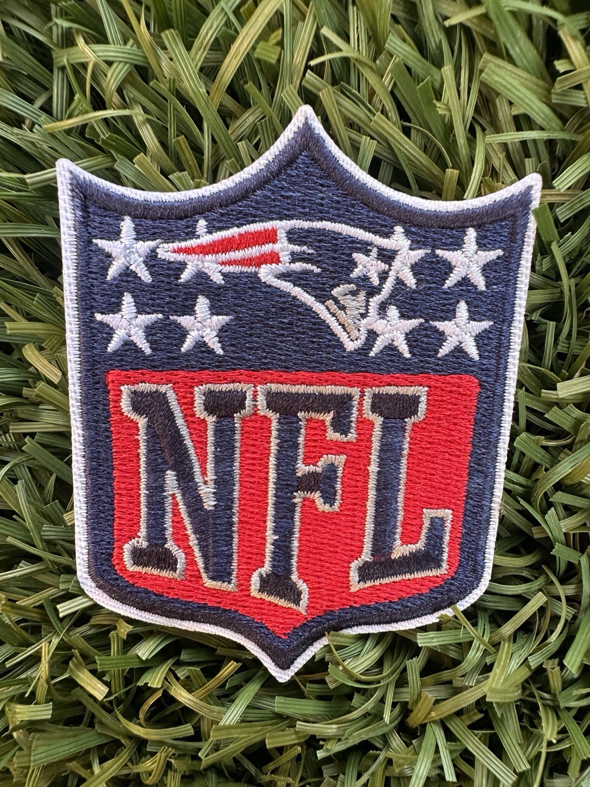 New England Patriots NFL Logo Patch 2” X 3” Iron On Embroidered