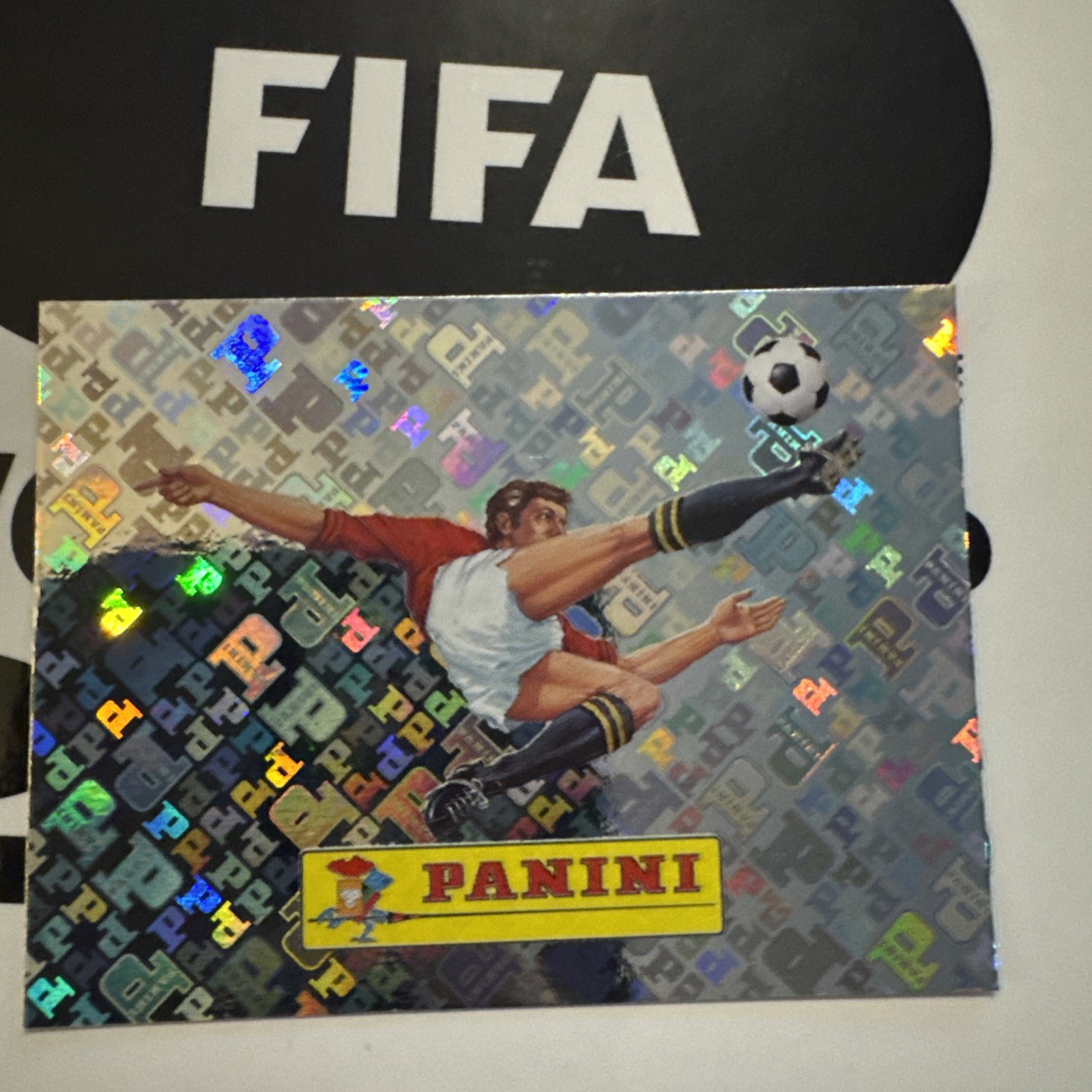 2026 Panini World Cup Sticker Panini Logo #00 Factory Error Miss-Cut Foil