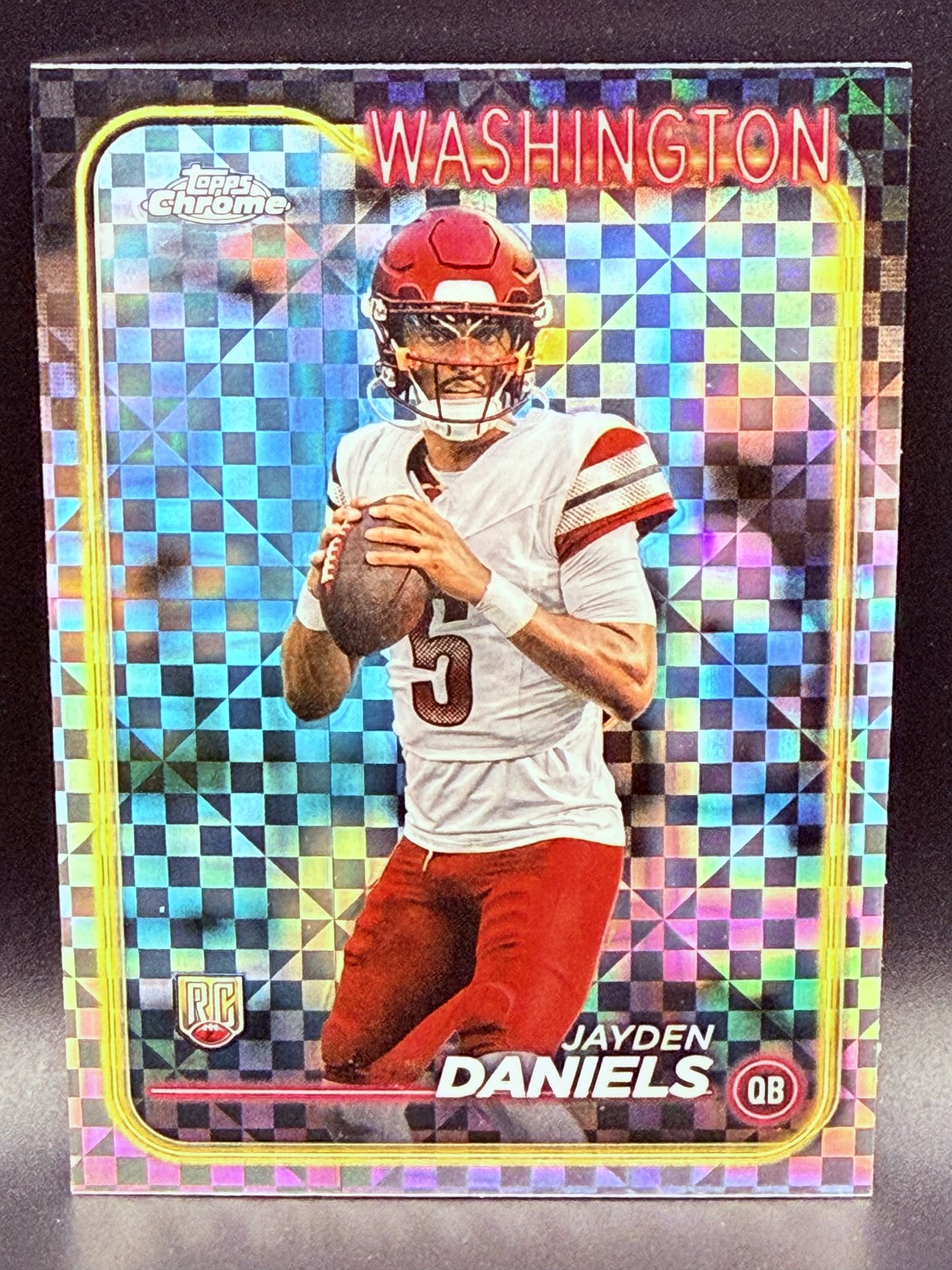 2024 Topps Chrome Rookies Jayden Daniels #201 X-Fractor (RC)